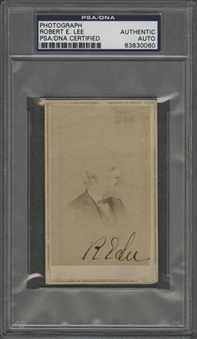 1870 General Robert E. Lee Signed CDV Photograph Dated 4/27/1870 (PSA/DNA)